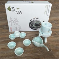 青瓷石磨自動(dòng)茶具