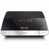 飛利浦（PHILIPS） AJ4000B 時鐘收音機 為手機/USB 設(shè)備充電