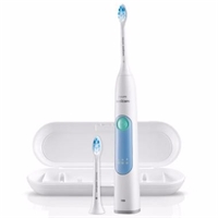 飛利浦（PHILIPS）電動牙刷HX6616/50 成人充電式牙齦護(hù)理型聲波震動牙刷 炫感冰藍(lán)