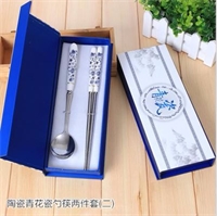 經典青花瓷兩件套（勺筷） LMD-QHC-003
