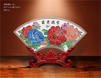 17寸扇形系列富貴滿(mǎn)堂工藝擺件