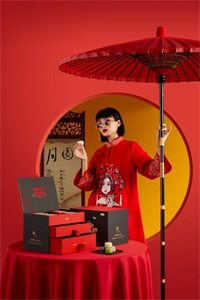 國(guó)潮駕到·中糧糧小買創(chuàng)意三層抽屜精裝中秋禮盒A