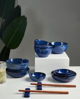 幽藍(lán)餐具套裝14件套