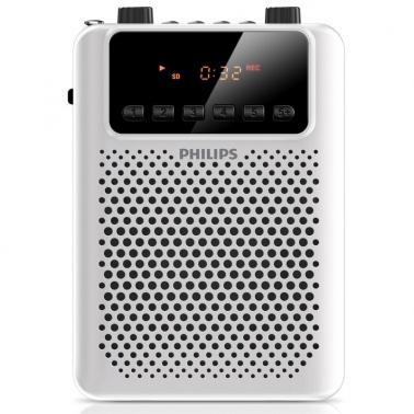 飛利浦（PHILIPS）SBM150 WHI 廣場級音效小音響 擴(kuò)音器 插卡音箱 REC錄音 FM收音功能 教學(xué)專用 白色.jpg