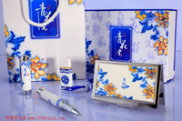 青花瓷韻筆+青花瓷名片盒+2GU盤